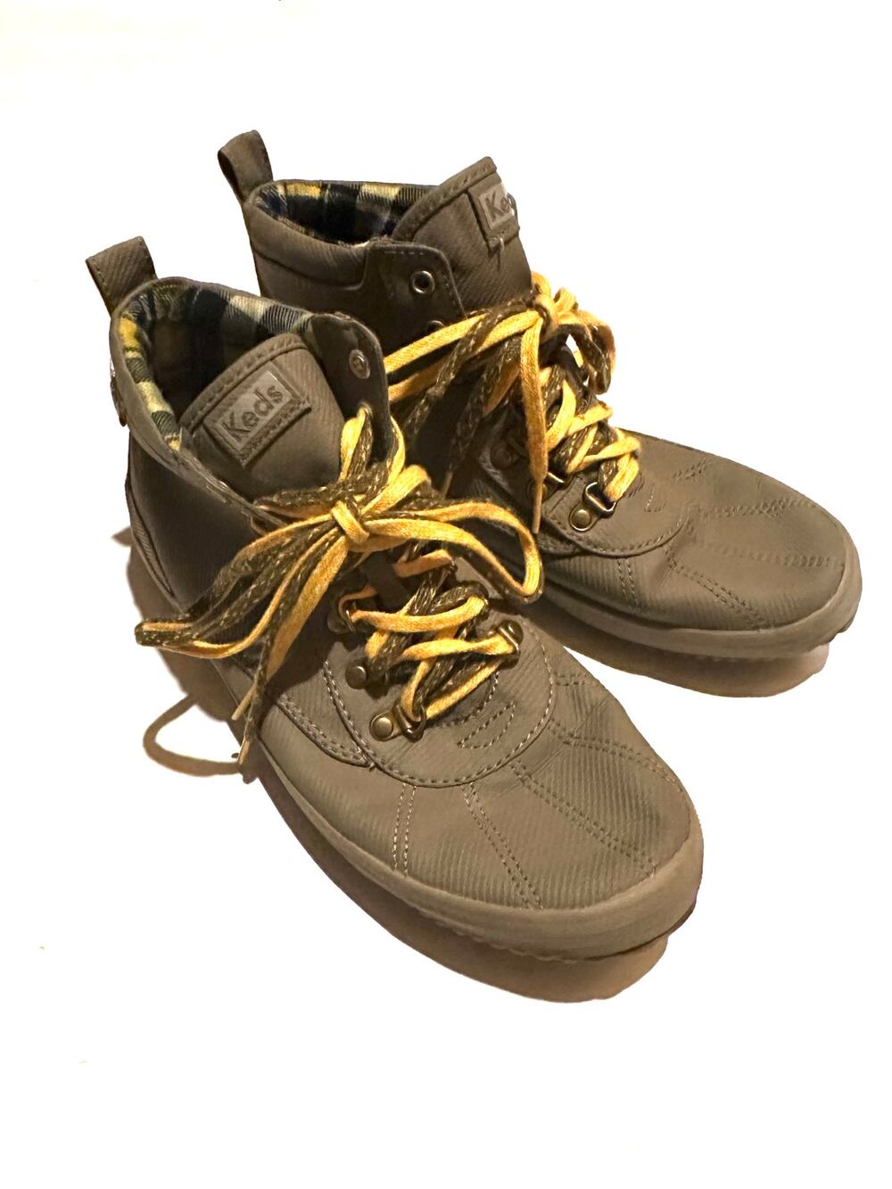 Keds Scout II Ankle Boots Matte Twill Lace-Up Water Resistant Women's 9